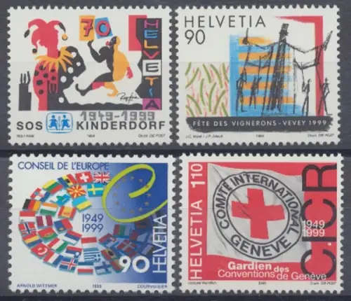 Schweiz, MiNr. 1686-1689, postfrisch - 606458