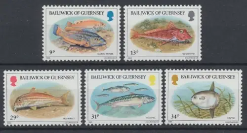 Guernsey, MiNr. 314-318, postfrisch - 603454