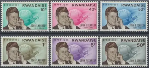 Ruanda, MiNr. 129-134 A, postfrisch - 69859