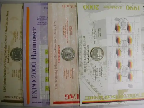 BRD Numisblätter, kompletter Jahrgang 2000 - 890141
