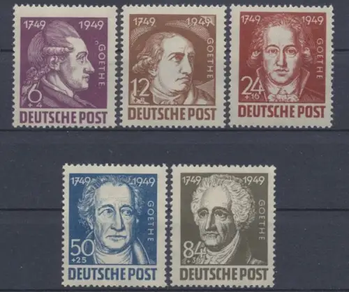 Sowjetische Zone, MiNr. 234-238, postfrisch - 606180