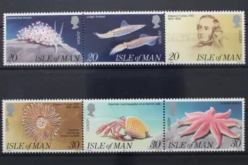 Insel Man, MiNr. 587-592 ZD, Meerestiere, postfrisch - 652959