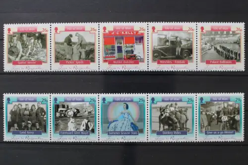 Isle of Man, MiNr. 1223-1232 Fünferstreifen, postfrisch - 204617