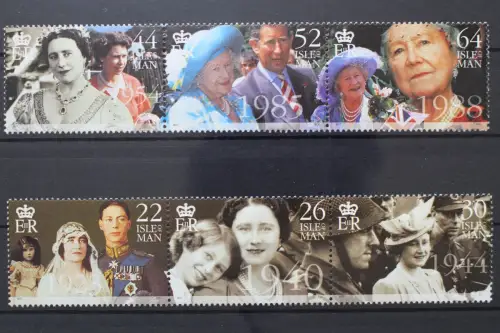 Insel Man, MiNr. 853-858, zwei Dreierstreifen, postfrisch - 204450