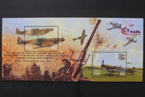 Insel Man, Flugzeuge, MiNr. Block 40, postfrisch - 204672