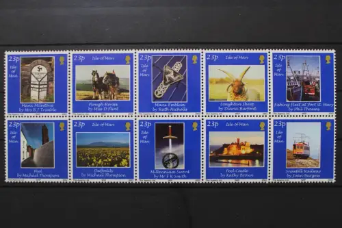 Insel Man, MiNr. 994-1003 Zehnerblock, postfrisch - 204649