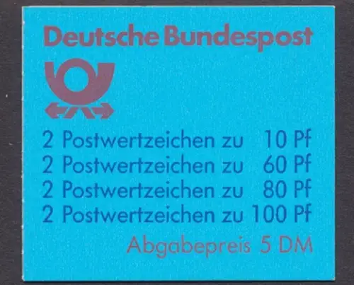 Deutschland (BRD), Michel Nr. MH 26 a, gestempelt - 600056