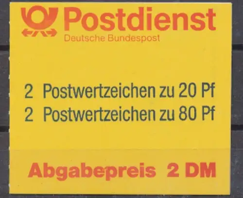 Deutschland (BRD), Michel Nr. MH 28 a, gestempelt - 600053