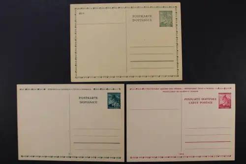 Böhmen & Mähren, MiNr. P 1 - P3, ungebraucht - 512839