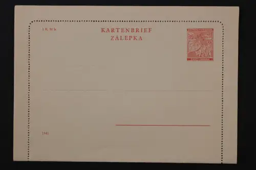 Böhmen & Mähren, MiNr. K 3, ungebraucht - 512840