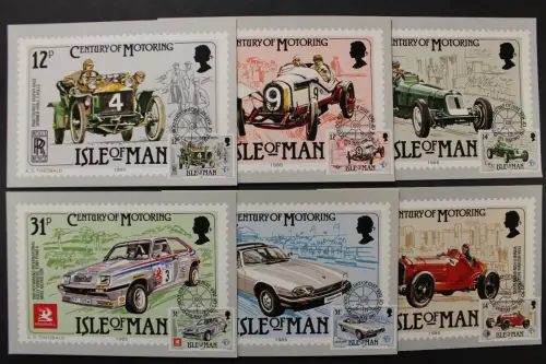 Isle of Man, MiNr. 282-287, Maximumkarten - 212142