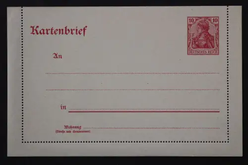 Deutsches Reich, MiNr. K 15, ungebraucht - 512860