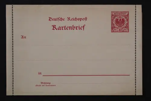 Deutsches Reich, MiNr. K 1, ungebraucht - 512867