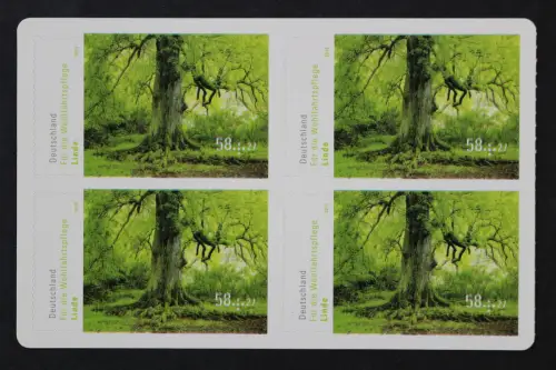 Deutschland, MiNr. 2986 skl. Passverschiebung Viererblock, postfrisch - 218907