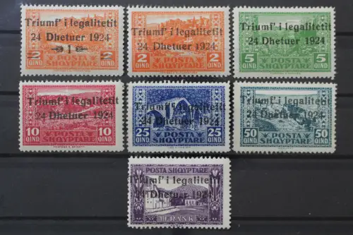 Albanien, MiNr. 104-110, Falz - 218972
