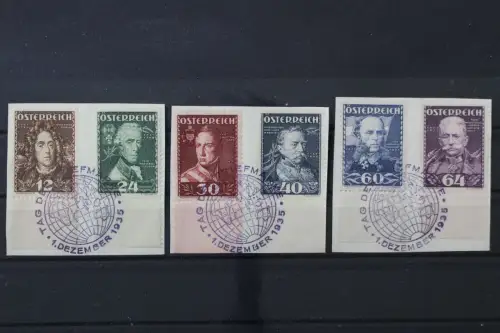 Österreich, MiNr. 617-622, Briefstücke - 218975