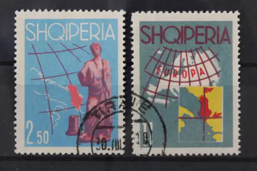 Albanien, MiNr. 691 + 692, gestempelt - 219044