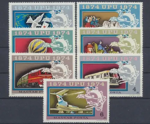 Ungarn, UPU, MiNr. 2945-2951 A, postfrisch - 66781