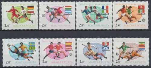 Ungarn, Fußball, MiNr. 3284-3291 A, postfrisch - 601107
