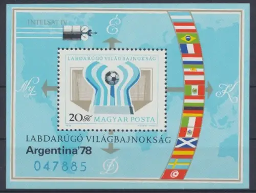 Ungarn, Fußball, MiNr. Block 130 A, postfrisch - 601106