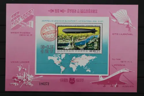 Ungarn, Zeppeline, MiNr. Block 127 A, großes Format, postfrisch - 201663