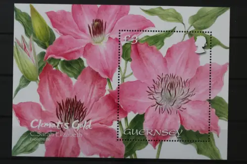 Guernsey, Blumen, MiNr. Block 104, postfrisch - 219107