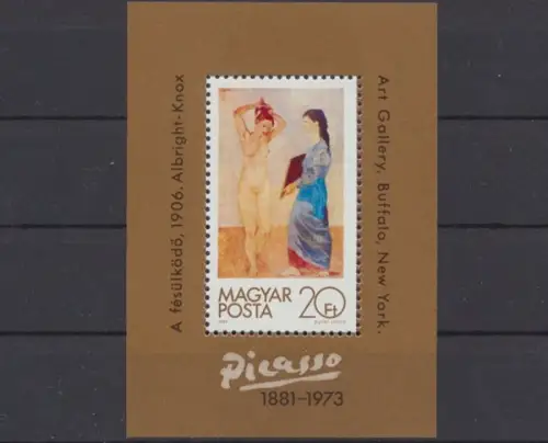 Ungarn, Gemälde, MiNr. Block 154 A, postfrisch - 693765