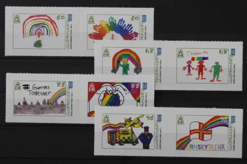 Guernsey, MiNr. 1799-1806 skl. Paare, postfrisch - 219120