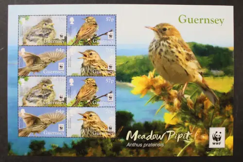 Guernsey, Vögel, MiNr. 1606-1609 ZD Kleinbogen, postfrisch - 219181