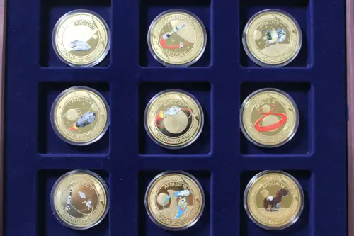 Die Apollo Missionen, dekorative Medaillensammlung - 880147