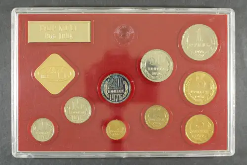 Sowjetunion, Kursmünzensatz, 1976, Unzirkuliert / Unc - 801492