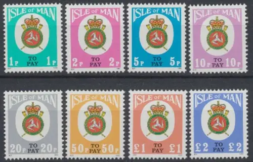 Isle of Man Porto, MiNr. 17-24, postfrisch - 601671