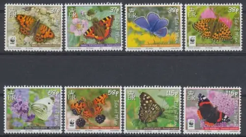Isle of Man, Schmetterlinge, MiNr. 1667-1674, postfrisch - 605284