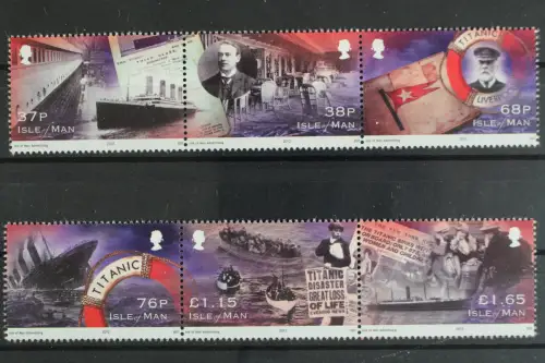 Insel Man, Schiffe, MiNr. 1762-1767, Zusammendrucke, postfrisch - 627924