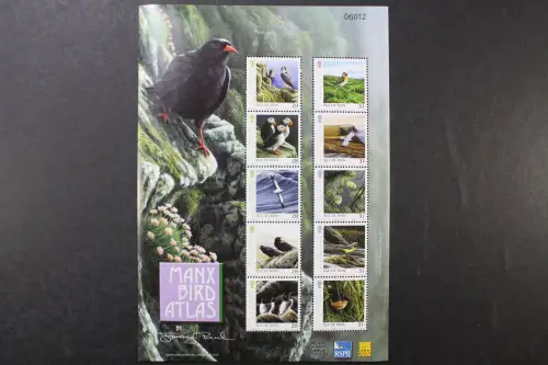 Isle of Man, Vögel, MiNr. 1271-1280 Kleinbogen, postfrisch - 219547