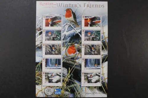 Isle of Man, Vögel, MiNr. 1170-1174 Kleinbogen, postfrisch - 219549