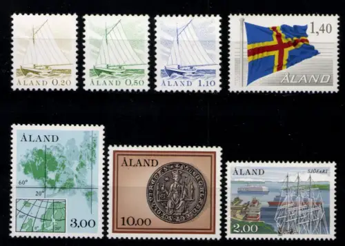 Aland, MiNr. 1-7, Jahrgang 1984, postfrisch - 610801