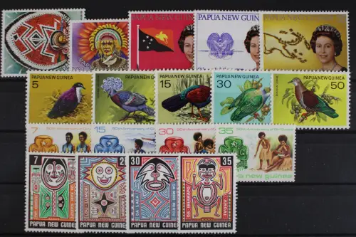 Papua Neuguinea, MiNr. 319-336, Jahrgang 1977, postfrisch - 633725