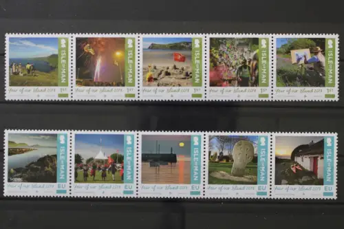 Isle of Man, MiNr. 2355-2364 Fünferstreifen, postfrisch - 219950