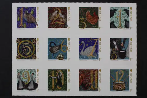 Isle of Man, MiNr. 2305-2316 skl. Zwölferblock, postfrisch - 219958
