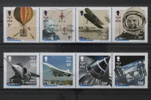 Isle of Man, Flugzeuge, MiNr. 2102-2109 Viererstreifen, postfrisch - 219997