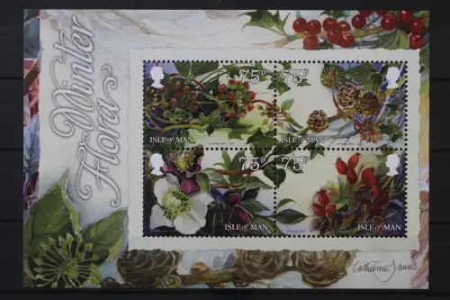 Isle of Man, Blumen, MiNr. Block 91, postfrisch - 220033