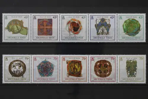 Isle of Man, MiNr. 1925-1934 Fünferstreifen, postfrisch - 220027