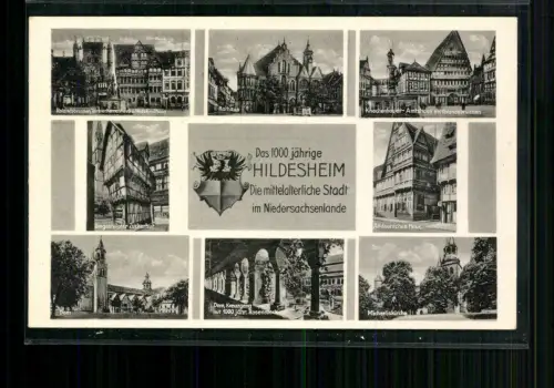 Hildesheim, Ortsansichten der 1000 jährigen Stadt, Wappen - 412801
