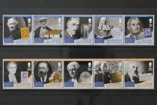 Isle of Man, MiNr. 1458-1467 Fünferstreifen, postfrisch - 220121