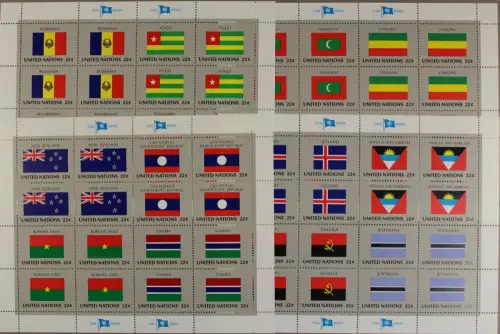 UNO New York, MiNr. 499-514 Kleinbogen, postfrisch - 610420
