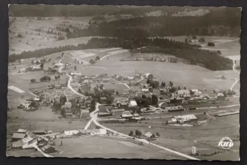 Haidmühle, Bay. Wald, Blick auf den Ort, Original Fliegeraufnahme - 424953