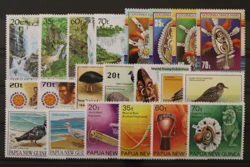 Papua Neuguinea, MiNr. 610-630, Jahrgang 1990, postfrisch - 220365