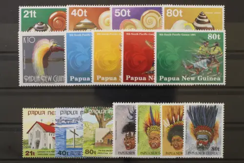 Papua Neuguinea, MiNr. 631-646, Jahrgang 1991, postfrisch - 220364