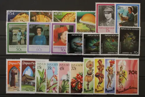 Papua Neuguinea, MiNr. 516-538, Jahrgang 1986, postfrisch - 220370